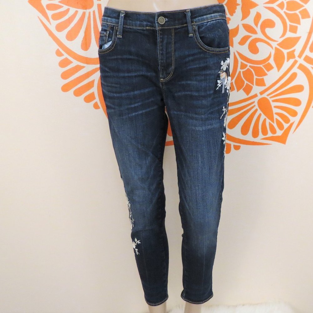 Driftwood Sundance Embroidered Floral Skinny Jeans - Picture 4 of 5